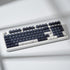 4pcs Keycaps, White Topographic Keycaps PBT Keycap Cherry Profile Dye-Sublimation Space Bar 6.25U ESC Enter Custom Keycap Set for Mechanical Keybo...