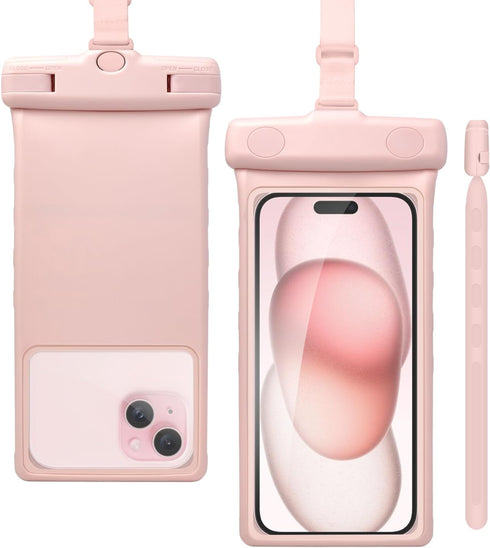 wellhouse Waterproof Phone Pouch Case, 3D Stereoscopic 7" Waterproof Cell Phone Dry Bag for iPhone15 14 13 XS XR X Pro Max Plus Mini, S22 S21 Ultr...