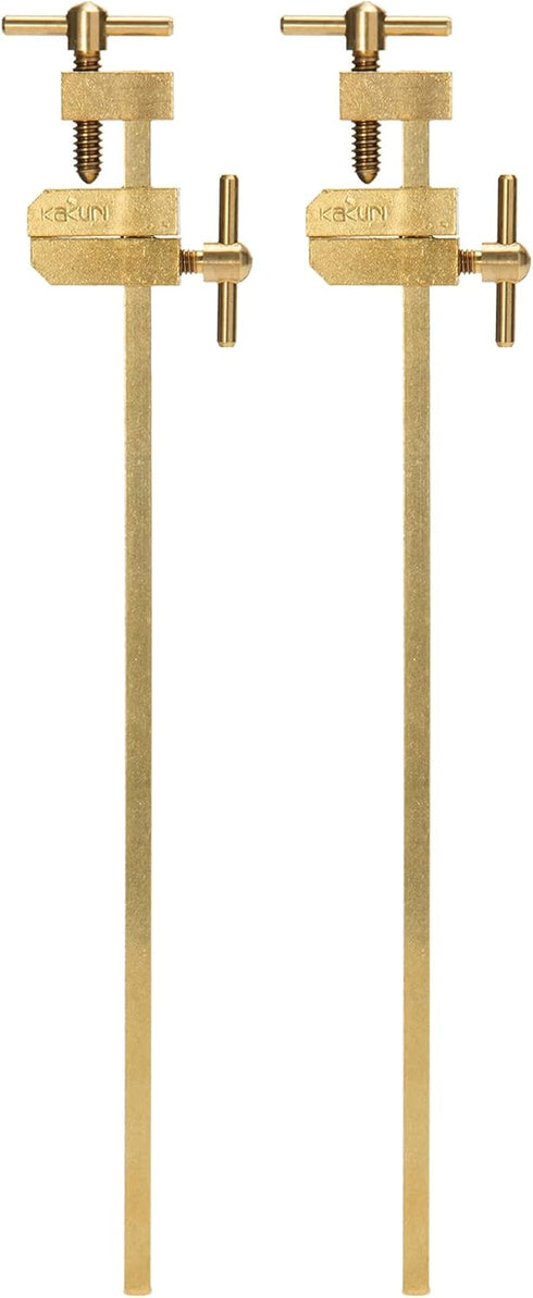 KAKURI Bar Clamps for Woodworking 6" HATAGANE Japanese Wood Clamps, Metal Parallel Clamps Tool Set 2 Pcs, Brass Gold, Made in JAPAN...