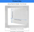 Self-Adhesive Wall Access Panel for Drywall, 10x10 Inch Wall Hole Cover Plumbing Access Panels Heavy-Duty ABS Plastic & Easy Install Wall Panels f...
