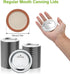 200pcs Regular Mouth Canning Lids, 70mm Mason Jar Lids for Canning, Reusable Leak Proof Split-type Gold Lids, Food Grade Material (70mm, Silver)...