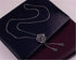 Cathercing Rhinestone Black Rose Pendant Long Necklace for Women Sweater Chain Statement Necklace Choker Adjustable Elegant Jewelry Crystal Access...