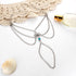 2 Pcs Bohemian Layered Anklet with Toe Ring Silver Turquoise Barefoot Sandals Summer Beach Wedding Foot Accessories Boho Toe Link Ankle Bracelet f...