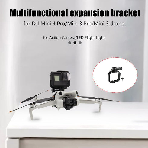 Mini 4 Pro Drone Camera Mount Top Carry Extension Bracket with 1/4 Screw Tripod Mount Adapter Compatible for DJI Mini 4 Pro/Mini 3 Pro/Mini 3 Dron...