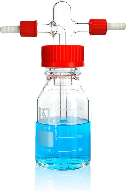 GL14 Red Screw Cap for Lab Washing Bottle, 2PCS/PK...