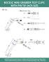 Mini Grabber Test Clip with 2MM Banana Jack, 2 PCS Multimeter Test Lead Hooks Clips Push on Test Probe Electronic Testing IC Grabber...