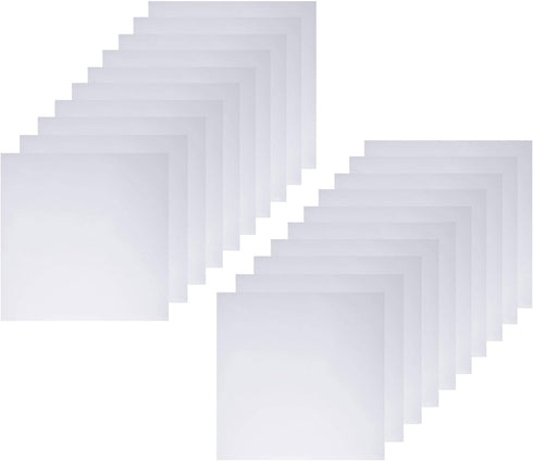 20 Pieces 7 mil Square Mylar Sheet Blank Stencils 6×6 inch Templates for Cricut and Silhouette Machines...