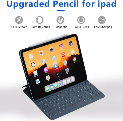Stylus Pen for iPad Air iPad Pro, iPad Pencil for (2018-2021) Apple iPad Pro 11''/12.9", iPad 6th/7th/8th/9th Gen, iPad Mini 5th 6th Gen, iPad Air...