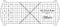Keepsake Quilting Ditch Ruler - Longarm Quilting - Black Acrylic - 7" x 3"...