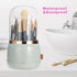 Makeup Brush Holder Organizer with Lid,360 Degree Rotatable Dustproof Makeup Brushes Organizer,Suitable for Bathroom Vanity Desktop Lipstick (ligh...