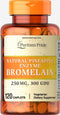 Puritan's Pride Natural Pineapple Enzyme Bromelain Caplets, 120 Count...