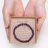 Gifts for 18 Year Old Amethyst Bead Bracelet with Sterling Silver Heart Charm 18 Birthday Gifts with Card and Gift Box...