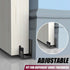 SKYSEN 2 Pack Barn Door Bottom Floor Guide, with Extend Bracket- Wall Mounted- Adjustable bracket- Flush Bottom- Matte Black (711-2)...