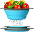 Ultimate Kitchen Strainers Set of 2 - Collapsible Silicone Colanders For Easy Storage by Comfify - Use with Pasta & Veggies or as a Fruit or Berry...