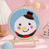 Punch Needle Embroidery kit DIY Christmas Snowman Cross Stitch Hoop Craft Kits Handcraft Embroidery......