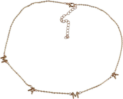 Mama Mommy Letter Choker Collar Necklace 14K Gold Silver Plated Link Chain Mom mother Clavicle Necklace for Women Wife Mother's Day Statement Jewe...