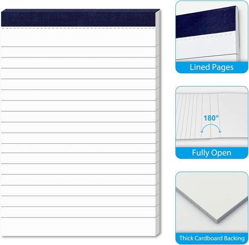 12 Pack Note Pads 4x6 Inch Small Lined Writing Memo Pads Refills Easy Tear no Rip Writing Pads with 30 Sheets Each Pad Narrow Ruled Mini Pocket No...