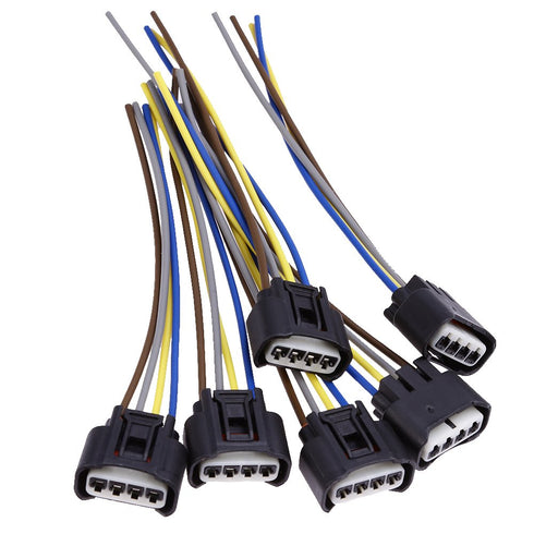 90980-11885 Ignition Coil Connector Plug Harness Replacement for Toyota Lexus 4-Way Female (Pack of 6)...
