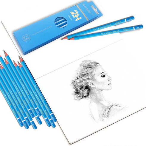 Sketch Pencils for Drawing 2H, 12pcs Professional Art Drawing Pencils for Shading, Sketching & Doodling | Graphite Pencil for Artists & Beginners...