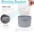 Denture Case with Denture Brush, Waterproof Denture Bath with Portable Denture Brush Holder,Partial Denture Case with Basket denture cups for soak...