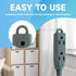 1 Ft Flat Plug Extension Cord, 16 AWG 3 Prong Grounded Low Profile Extension Cable,3 Outlet Extension Wire for Indoor, Grey...