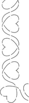 Quilting Creations Scrolling Hearts Border Quilt Stencil, 2-1/2"...