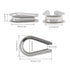 1/4" Wire Rope Thimbles 6Pcs, M5 Stainless Steel Thimble for Diameter Cable Rigging...