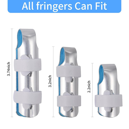 Finger Splint, 3PCS Finger Brace Joint Stabilizer for Broken Finger Straightening Arthritis Knuckle Immobilization with Soft Foam and Ventilation ...