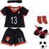 18 Inch Doll Clothes - Team USA 6 Piece 18" Doll Soccer Uniform Fits 18 inch Doll, includes Headband,Shirt,Shorts, Socks,Shoes and Football...