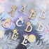 Crystal Crown Initial Letter Brooch Pin Queen Crown Alphabet Letter Lapel Pin Badges for Dress Coat Suit Shoolbags A-Z Letter Breastpin for Clothi...