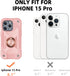 Compatible with iPhone 15 Pro Case 6.1" - Heavy-Duty Shockproof Military-Grade Rugged Cover with Ring Stand, Glass Screen Protector & Camera Lens ...