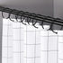 24 Pack Shower Curtain Rings, Rustproof Decorative Metal Round Shower Curtain Hooks for Bathroom Shower Rod (Black)...