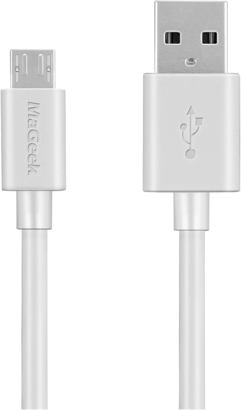 10ft / 3.0m Premium Extra Long Micro USB Cable High Speed USB 2.0 A Male to Micro B for Samsung, HTC, Sony,Motorola,LG, Google, Nokia and More (Wh...