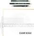 2Pcs Junior T-Square Plastic Transparent T-Ruler 30cm/ 12 Inch for Drafting & Art Framing...