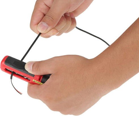 Wire Stripper Tool with SK5 Steel Blade Pen Shape Design Safety Lock, Self Adjusting Wire Dismantling Stripper TPR and ABS Handle Designed for Reg...