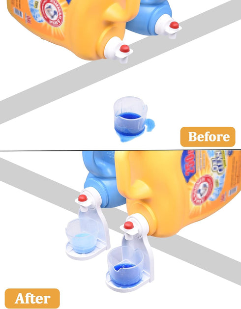 Laundry Detergent Cup Holder, Drip Tray Catcher for Laundry Fabric Softener, No more mess and drips...
