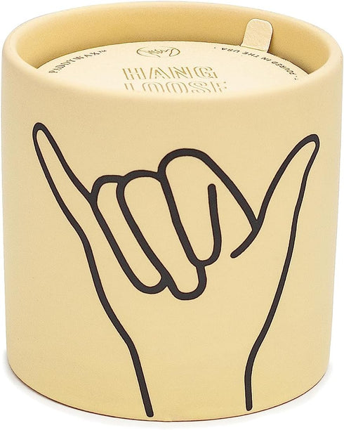 Paddywax Candles Impressions Artisan Hand-Poured Scented Candle, 5.75-Ounce Jar, Hang Loose Shaka - Ocean Rose + Bay...