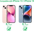 JJGoo Compatible with iPhone 14 Case Clear, Soft Shockproof Protective Slim Thin Phone Bumper Cover Transparent Phone Case, Translucent Blue...