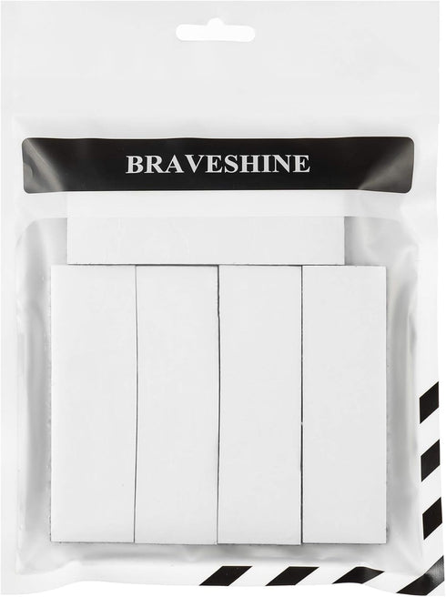 BRAVESHINE 24 Sets Hook and Loop Strips with Adhesive Backing - 1.2x4 Inch Black Picture Hanging Strips - Instead of Nail or Screws - Heavy Fasten...