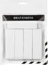 BRAVESHINE 24 Sets Hook and Loop Strips with Adhesive Backing - 1.2x4 Inch Black Picture Hanging Strips - Instead of Nail or Screws - Heavy Fasten...
