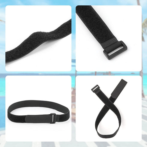 Patio Umbrella Tie Strap, 6pcs Reusable Patio Umbrella Strap Hook and Loop Adjustable Parasol Strap Patio Umbrella Accessories...