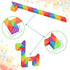 15 Pack Mini Fidget Snake Cube Puzzle Toys - Party Favors & Goodie Bag Fillers for Kids & Teens - Rainbow Colors - Bulk Birthday & Back to School ...