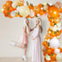 Little Cutie Orange Yellow White Balloon,Baby shower decorations,with Artificial Willow Leaves for Birthday Sunshine Baby Shower Bridal Shower Par...