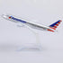 Boeing 777 AA Airlines 1/400 Diecast Metal Airplane Model with Stand Airlines Model Plane Alloy Display Collectible Model Kit for Aviation Enthusi...