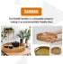 Bamboo Tray Organizer – Spice Rack Organizer Bamboo Tray for Kitchen Pantry Storage Cabinet Dining Table Refrigerator Bathroom Storage (25cm)...