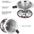 Pour Over Coffee Dripper, Reusable Paperless Coffee Filter,Professional Stainless Steel Drip Cone Brew Coffee Strainer,Upgraded Double Micro Mesh ...