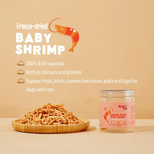 Freeze-Dried Single Ingredient Dog Treats (Baby Shrimp)...