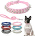 Spike Dog Collar and Leash Set, Studded Mushrooms Faux Pu Leather Durable Soft Metal Rivet Safe Spiked Cat Collars Adjustable for Small Medium Lar...