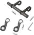 Bike Handlebar Extender,Bike Handlebar Extender with Double Mounting Clamp Bracket,For Bike Mounts,Extender Bars, Headlights,Light Lamp,Bicycle Ac...