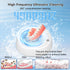 Ultrasonic Cleaner Retainer Cleaning Machine, 2024 Upgraded 40W 340ML 49KHz Jewelry Cleaner Ultrasonic Machine, Professional Dental Cleaner for De...